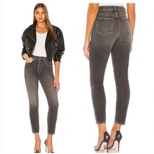 WeWoreWhat x Joe's THE Danielle Jeans 24 High Rise Vintage Straight gray